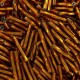 Miyuki twisted bugle beads 2x12mm Dark topaz silver lined TW2012-5